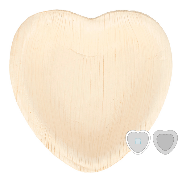 "Herz" Areca-Schalen